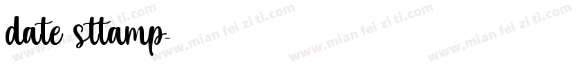 date sttamp字体转换